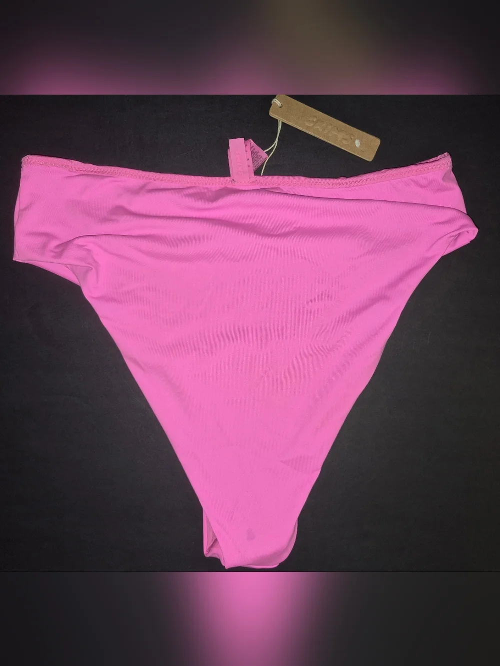 💕NWT SKIMS RARE Swim Mid Rise Mid Waist Cheeky Bikini Bottoms Pink TAFFY M